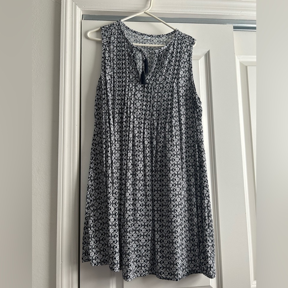 Old Navy Floral Sleeveless Dress with tassel tie